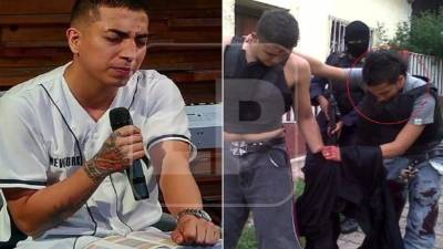 Dos fotografías que ilustran al hondureño Ricardo Escobar predicando después de pasar por años de oscuridad a lo interno de la MS-13.