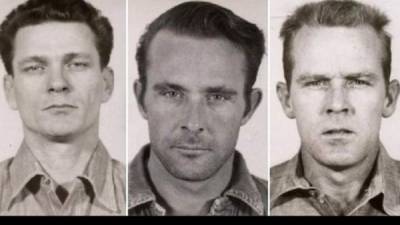 Clarence Anglin, John Anglin y Frank Morris, los tres reclusos que se escaparon de Alcatraz.