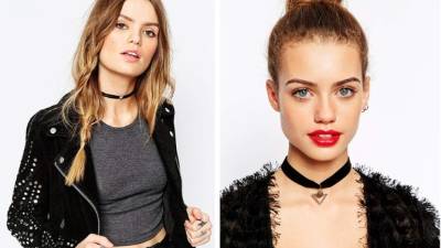 Este tipo de gargantilla fina se puede usar en tela o cuero.