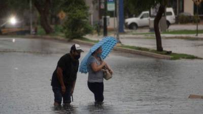 Imagen ilustrativa de lluvias registradas en el sur del país.