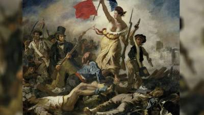 'La Libertad guiando al pueblo'.