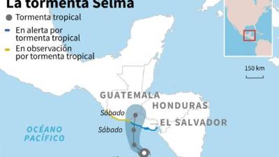 Las lluvias se han presentado con más fuerza en la zona costera del departamento de Usulután. AFP