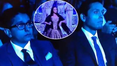 Los hijos de Juan Gabriel, Jean e Iván Aguilera, en el homenaje que le hizo Telemundo a su padre.