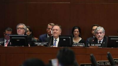 Los miembros del Consejo Permanente de la OEA se reunieron de emergencia para tratar la crisis en Venezuela. AFP