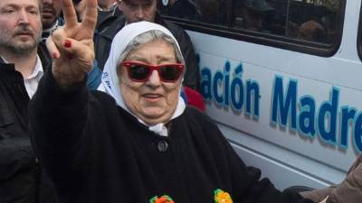 Hebe de Bonifani, líder de la asociación de Madres de Plaza de Mayo. Foto: AFP/Eitan Abramovich