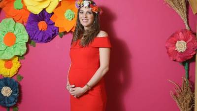 Leila Sofía Kafati Chinchilla de Canahuati esta a pocas semanas de recibir a su primera hija.