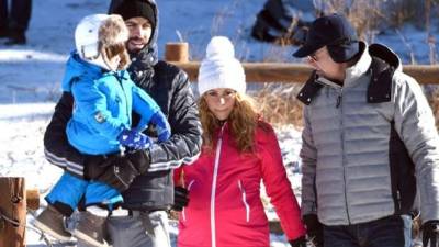 Shakira, Milán y Piqué en sus vacaciones de Año Nuevo.