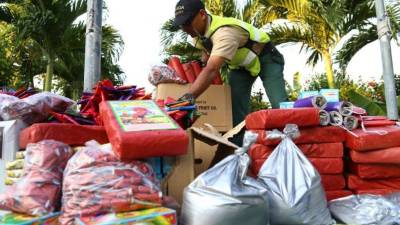 La pólvora está en la sede policial.