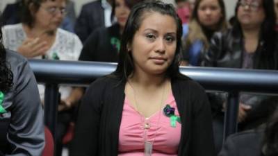 Evelyn Hernández fue condenada en julio de 2017 a 30 años de cárcel.