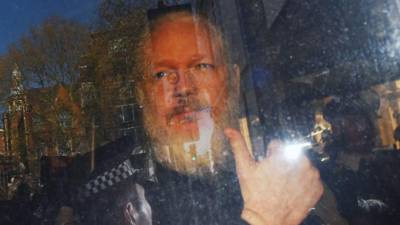 El fundador de WikiLeaks, Julian Assange, a su llegada este jueves a la corte de Londres.