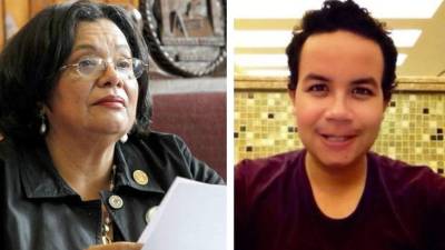 La rectora de la UNAH, Julieta Castellanos en contienda con Paul Ohara.