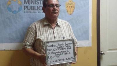Edgardo Ramón Sabillón Castillo fue capturado la noche del viernes en San Pedro Sula.