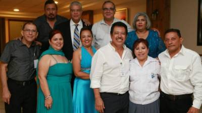 Armando Carranza, Danilo Posas, Hugo Martínez, Graciela Ortega con Rafael Rodríguez, Nora Zavala, Rosario Campos, Ernesto Carranza, Margarita Ávila y Andrés Hernández.