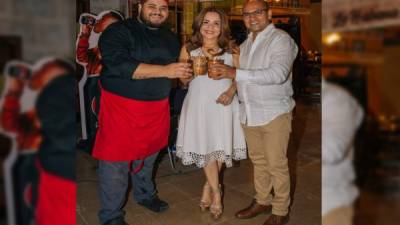 Ejecutivos del restaurante Cuba 504: Iván Urbina, Patricia Molina y José Cárcamo