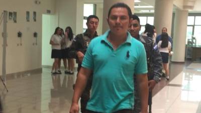 Nelson Jesús Barahona cuando permanecía en los juzgados sampedranos.