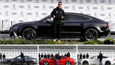 Todos los jugadores de la primera plantilla del Real Madrid ha recibido sus nuevos autos de Audi, su patrocinador oficial.