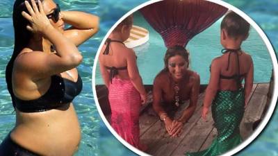 North West con su prima Penélope Disick.