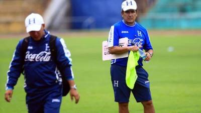 Jorge Luis Pinto, técnico de la Selección de Honduras.