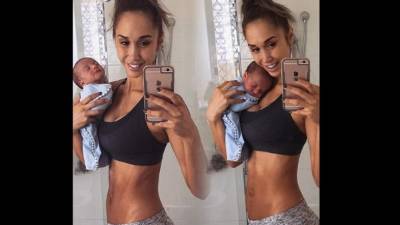 Fuertes críticas ha recibido la entrenadora de fitness por esta fotografía.