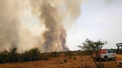 El incendio duró por varias horas mientras los bomberos trabajaban apagar las llamas.