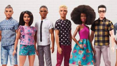 Ken se presenta en 15 nuevos y diversos looks, que varían en color de piel, peinados y cuerpo.Foto Mattel