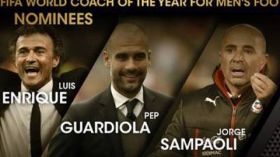 Los candidatos al mejor entrenador de la FIFA.