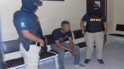 Junior Adán García Banegas, quien se encuentra preso mientras avanza la investigación de su caso.