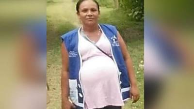 Foto en vida de la mujer cuando estaba en estado de gravidez.