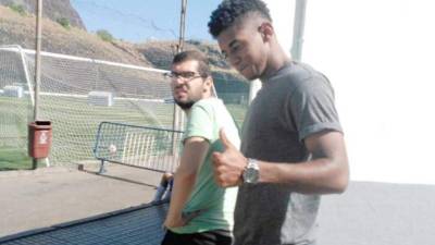 Anthony Lozano hizo trabajo diferenciado con el Tenerife luego de disputar los juegos con Honduras.