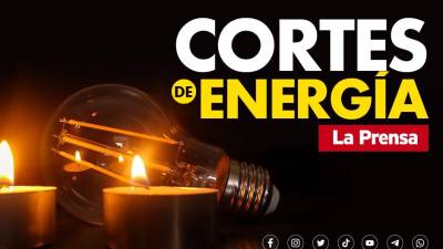 Cortes de energía eléctrica programados para este martes 22 de octubre de 2024 en Honduras.