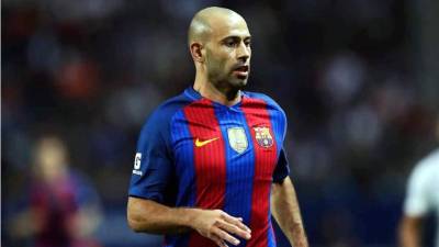 Javier Mascherano, en un partido esta temporada con el Barcelona.