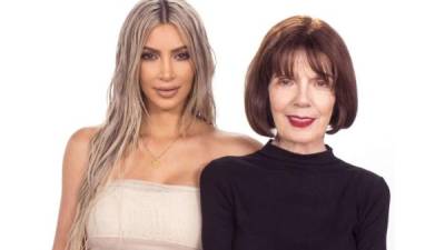 Kim Kardashian y su abuela Mary Jo Campbell.
