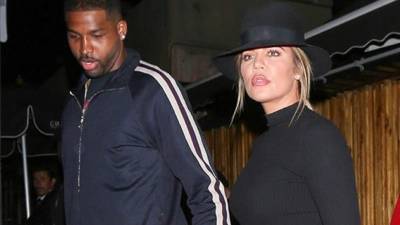 Tristan Thompson y Khloe Kardashian esperan a su hija este mes de abril.// Foto archivo.