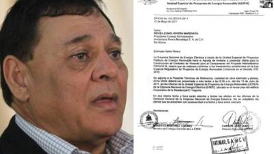 Oficio de la Enee dirigido a Innobiliaria Rivera Maradiaga para presentar oferta del protecto de vivienda en Patuca III.