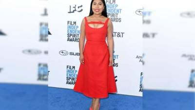 Yalitza lució muy elegante en la gala de los Independent Spirit Awards, que se celebró un día antes de los Óscar.