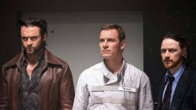 Hugh Jackman, Michael Fassbender y James McAvoy.
