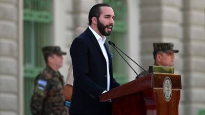 El presidente de El Salvador, Nayib Bukele, en evento público esta semana.