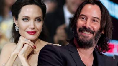 Angelina Jolie y Keanu Reeves tendrían un romance según medios estadounidenses.
