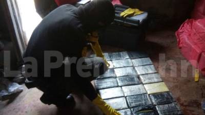 Esta mañana se encontraron los supuestos paquetes de la droga.