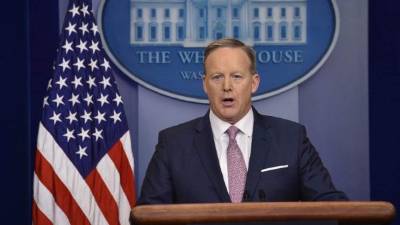 El portavoz de la Casa Blanca, Sean Spicer. Foto: Archivo AFP