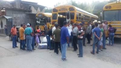 Ningún otro pasajero resultó con heridas durante el atraco en Colinas. Fotografía Leonel Enamorado.