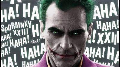 Fanart de Joaquin Phoenix como el Guasón.