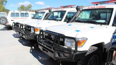 La inversión en cada ambulancia es de 1,637,002 lempiras, según informó el Gobierno.