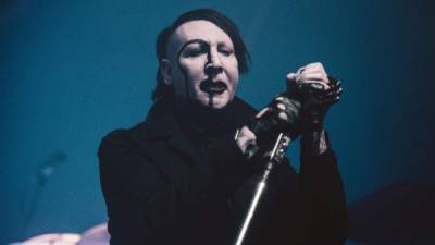 El cantante estadounidense Marilyn Manson. Foto redes.