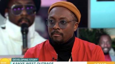 El productor y antiguo líder de los Black Eyed Peas, Will.i.am, no ha tardado en criticar con dureza a Kanye West.// Foto Good Morning Britain.