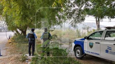 La Policía Nacional llegó a la escena del crimen y acordonó la zona.