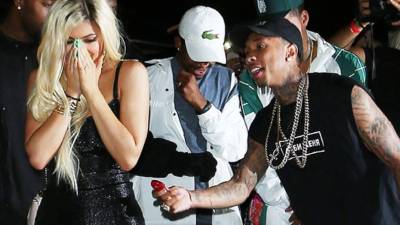 Kylie Jenner recibió un Ferrari por su cumpleaños de su novio Tyga.