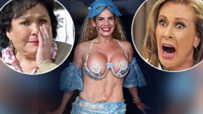 Carmen Salinas, Niurka Marcos y Laura Zapata.