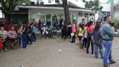 Los sampedranos llegaron ayer desde temprano.