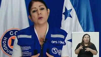 Piedad Huerta, representante de la OPS/OMS en Honduras.
